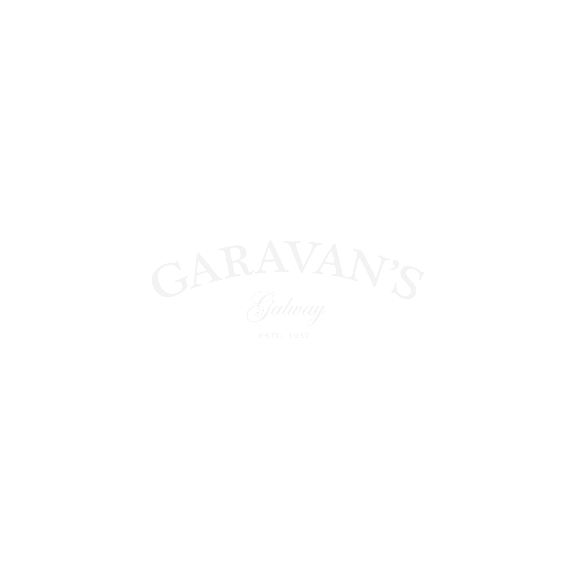 Garavans logo white